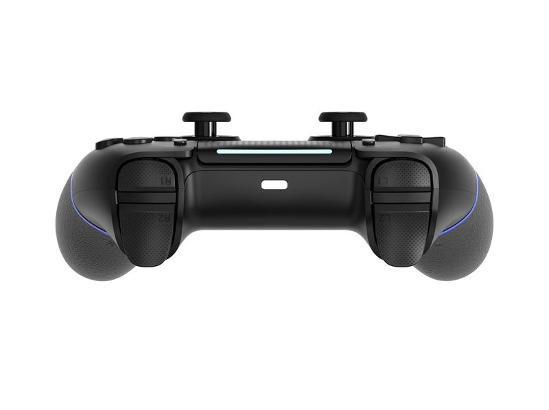 GAMFAMI Wireless Controller with Hall Joystick for PS4,Pro,Slim - Wireless Controller with Built-in Speakers/Precise Joysticks/Turbo/Advanced Buttons Programming, and 1000mAh Rechargeable Battery (Black Blue) - Image 3